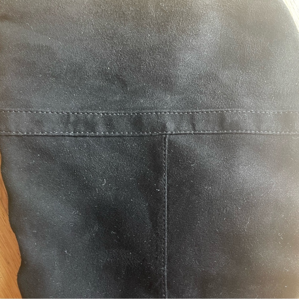 Women's Black Knee-High Boots Womens Size 8M with Zipper - Picture 3 of 6